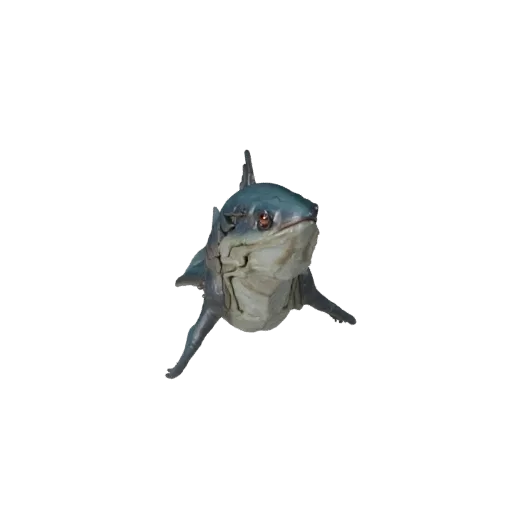 Modelo 3D de Marlin, render de vida silvestre en vista lateral, activo de animal listo para Blender con ruptura de superficie