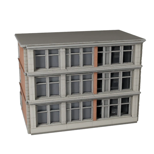 Kit de Fachada de Calle Modular Imprimible STL Modelo 3D - Activo a Escala