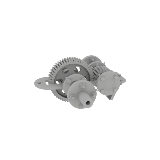 Simple Gear Reducer 3D Model