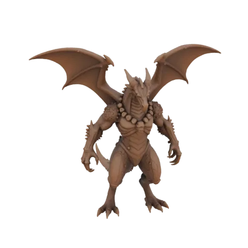 Dark Fantasy Dragonborn Fighter Miniature STL