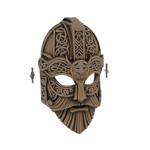 Viking Warrior Mask 3D Model