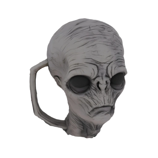 Alien Head Mug 3D Model
