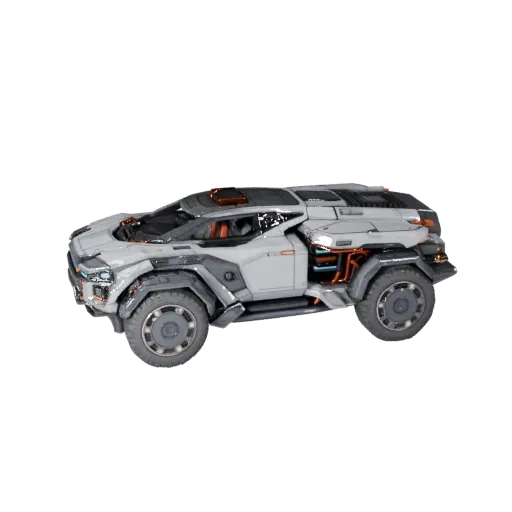 Sci Fi Truck 3D Model for Blender - Render Ready Asset