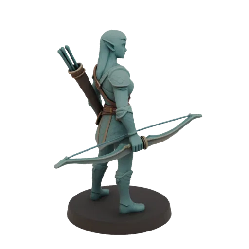 Dark Fantasy Elf Ranger Miniature STL