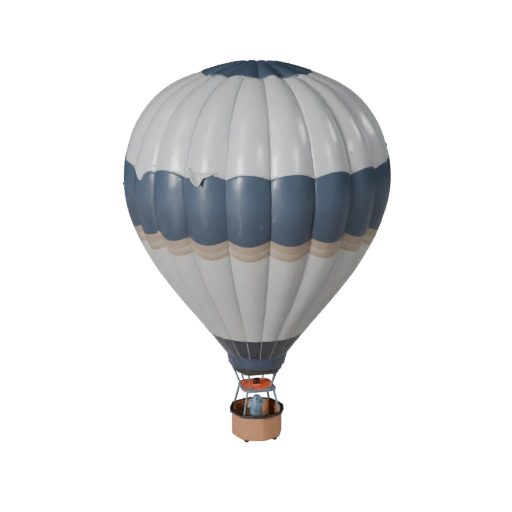 Modèle 3D de Montgolfière pour Unreal Engine - Prêt pour le jeu