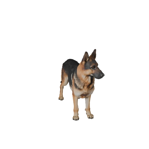 Modelo 3D Realista de Pastor Alemán - Recurso PBR Rigged para Juegos