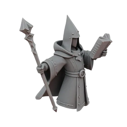 Medieval Wizard Miniature STL - Aiming