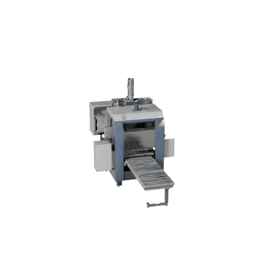 Inspection Packing Machine Realistic 3D model, three-quarter studio render, showing painted steel, machine stations.