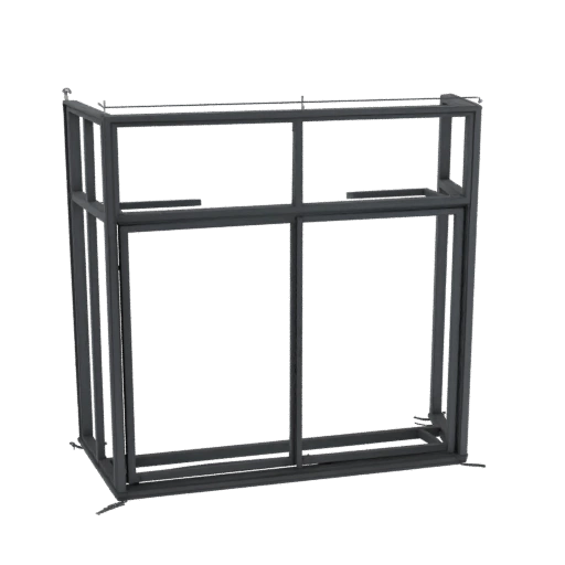 Rectangular window frame with thin walls