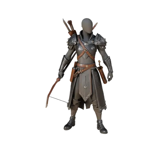 Fantasy Ranger Character Model - Rigged