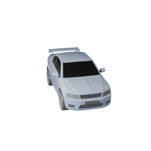 High Poly Car 3D Model for Studio Renders PBR Asset