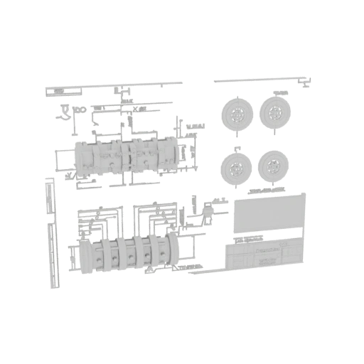 Industrial Gearbox and Wheels Set