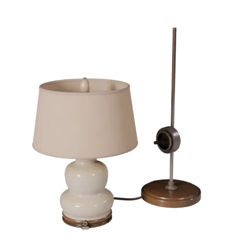 Ceramic Pendant Lamp Realistic 3D model, home interior, three-quarter studio render, metal detail.