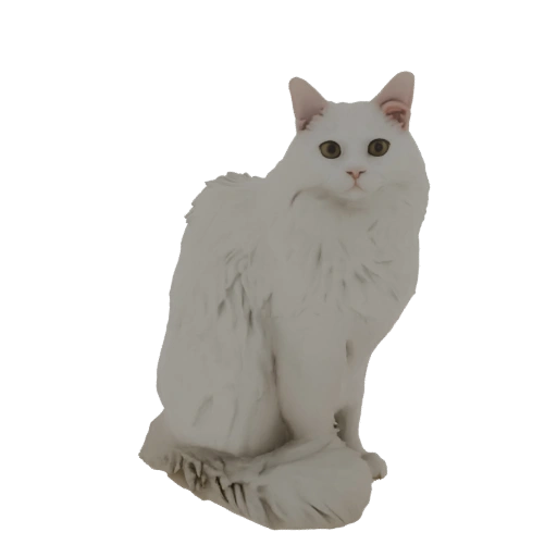 White Cat 3D Model