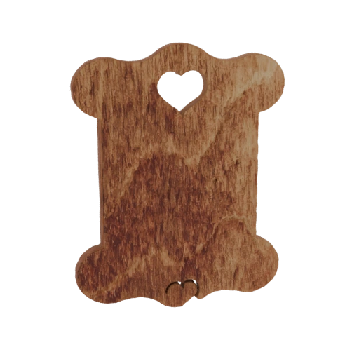Wooden Heart Spool