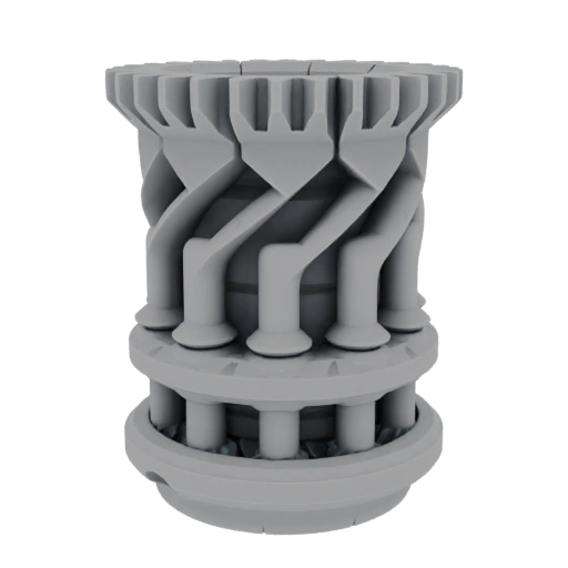 Futuristic Turbine Component 3D Model