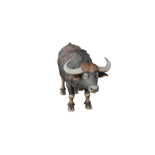 Modelo 3D de Búfalo de Agua para Unity - Asset Listo para Juego, FBX | PBR