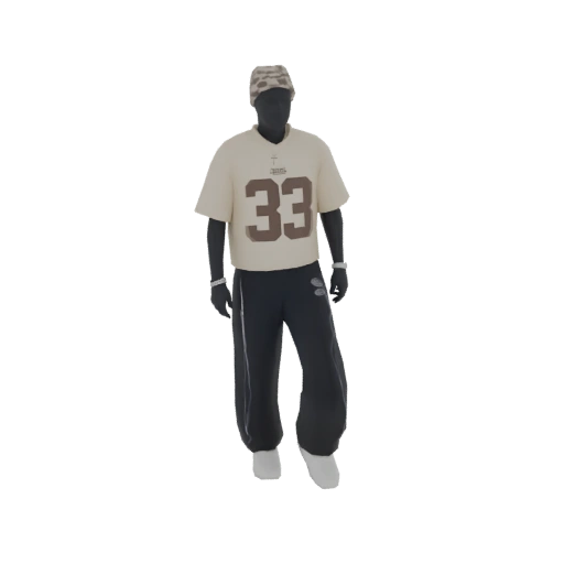 Streetwear Outfit 3D Model