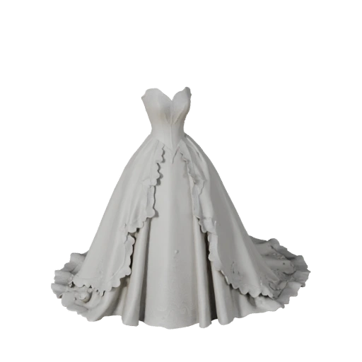 Wedding Dress 3D Asset for Realtime Studio Engines