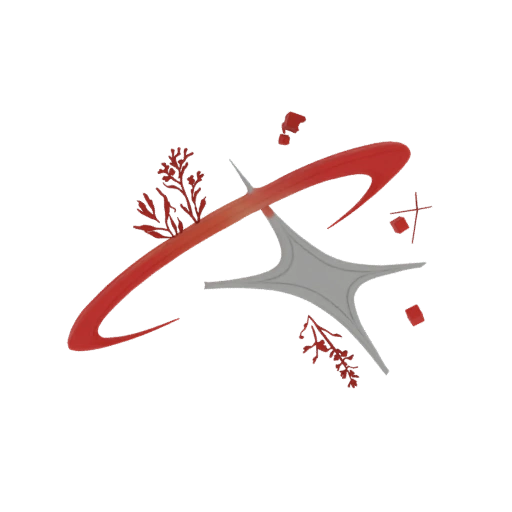 Abstract Swirl and Starburst Logo