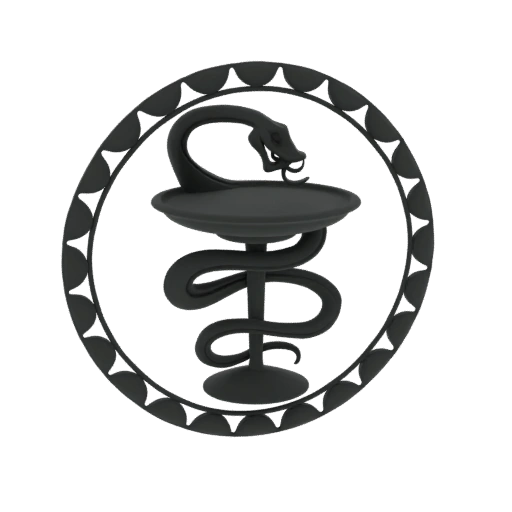 Rod of Asclepius Emblem