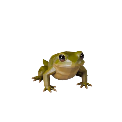 Modello 3D Newt Low Poly, vista laterale della telecamera di gioco, asset animale low-poly con apertura delle dita, schiaccia