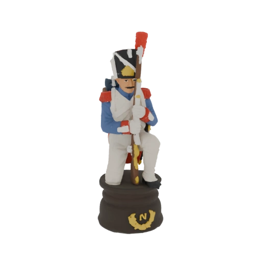 Napoleonic Soldier Kneeling with Musket