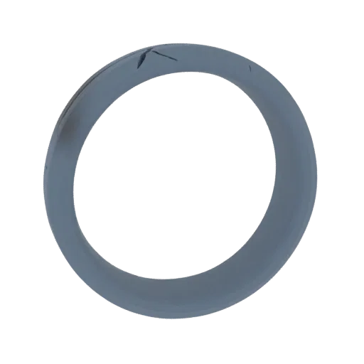 Halo Wedding Band render detail 3D model, isometric studio render, highlighting ring form and finish detail.