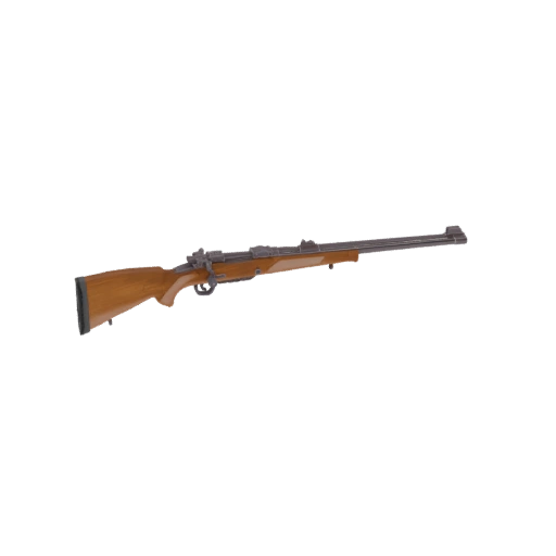 Bolt-Action Hunting Rifle 3D Model