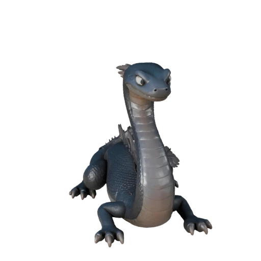 Modèle 3D Mamba Noir Dessin Animé - Asset Stylisé pour Animation