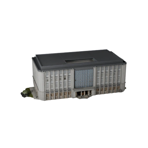 Modelo 3D de Edifício de Biblioteca para Unreal - Ativo em Tempo Real