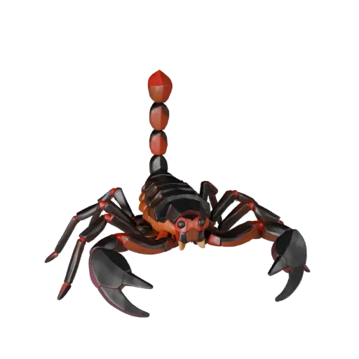 High Poly Scorpion 3D Model - Detailed STL Asset for Printing