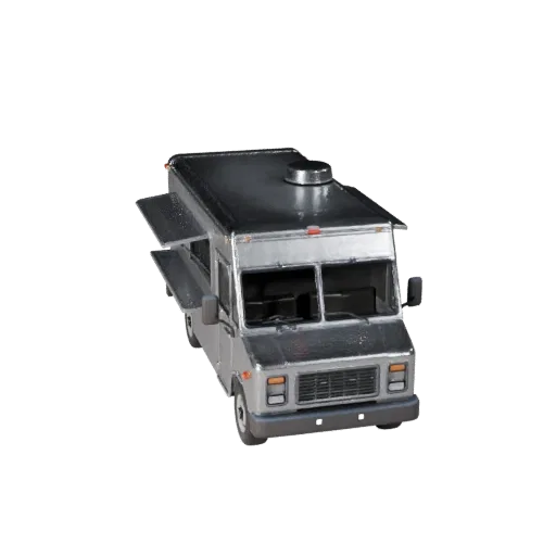 Game Ready Food Truck 3D Model for Realtime Use PBR Asset