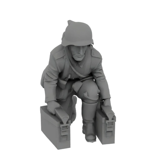 Soldier with Ammo Boxes