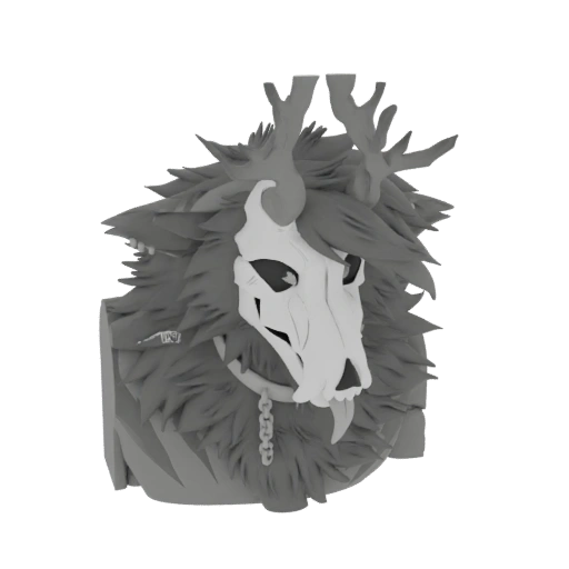 Cryptid Skull Mask Creature Bust