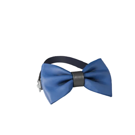 Modello 3D realistico di Papillon, rendering da studio a tre quarti, che mostra metallo, piccola silhouette indossabile.