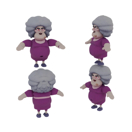 Granny Character 3D Model