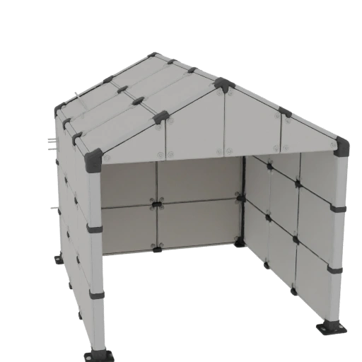 Modular Open-Sided Shelter
