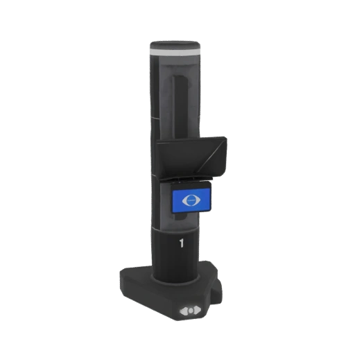 Futuristic Eye Scanner Kiosk