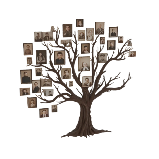 Family Tree Portrait Display