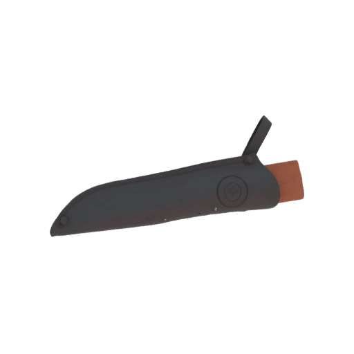 Knife Sheath with Orange Handle
