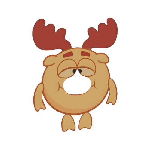 Sleepy Reindeer Donut
