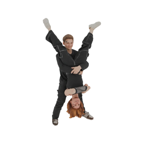 Acrobatic Couple 3D Model