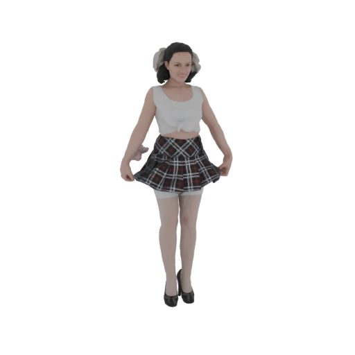 Schoolgirl Outfit 3D Model