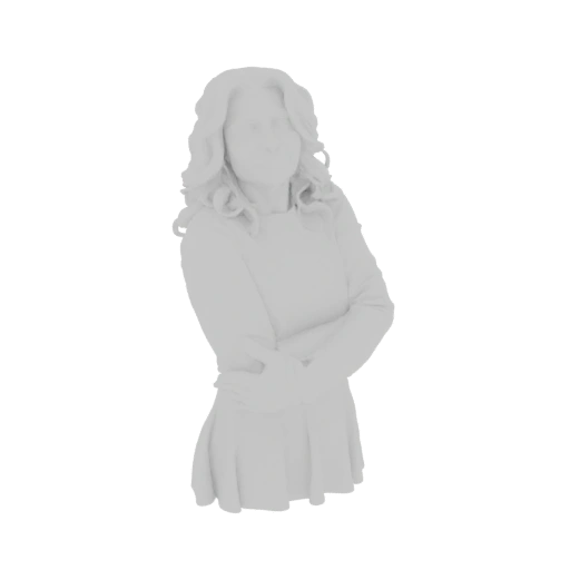 Woman with Crossed Arms 3D Model
