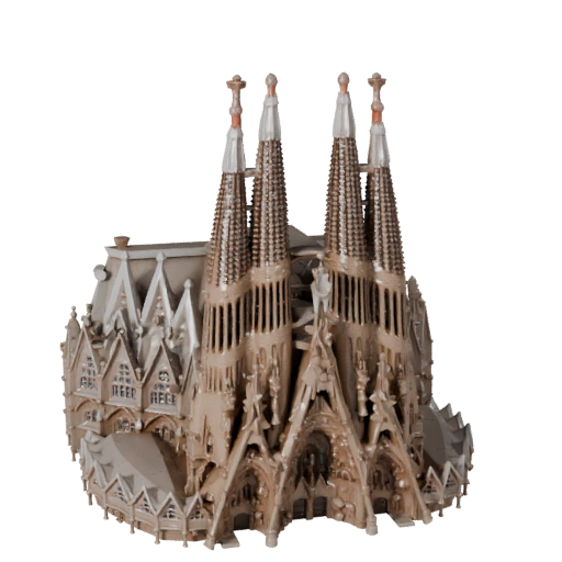 Modello 3D Sagrada Familia - Asset Realistico per Archviz