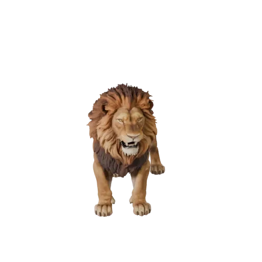 African Lion 3D Model for Blender - PBR Asset with Textures