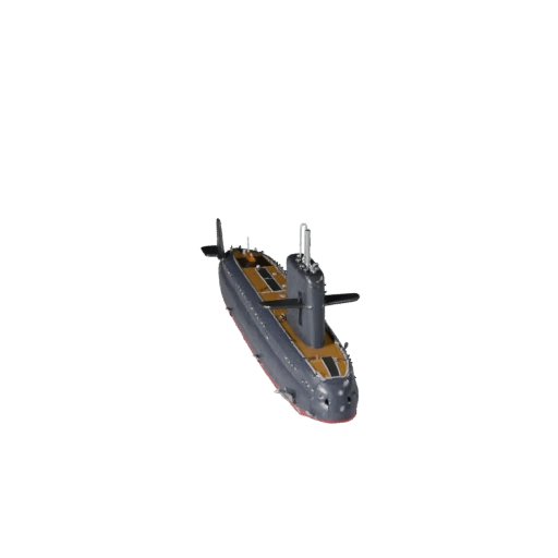 Sous-marin Modèle 3D pour Blender & Jeux - Asset PBR