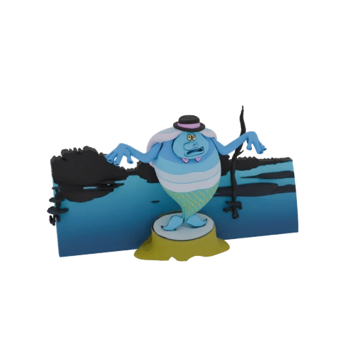 Merman Character 3D Model