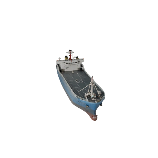 Готовое к игре 3D-модель грузового судна для использования в реальном времени, актив PBR